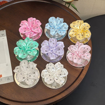 Star 3D printed flower magnetic phone case holder