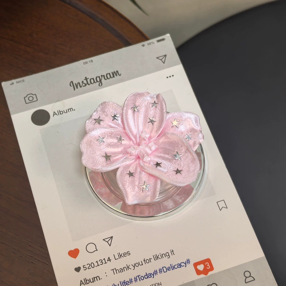Star 3D printed flower magnetic phone case holder