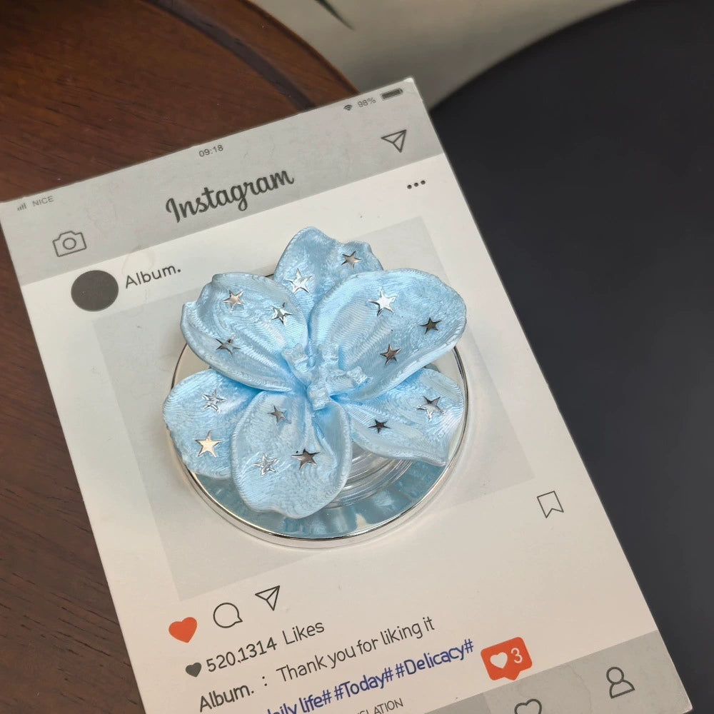 Star 3D printed flower magnetic phone case holder