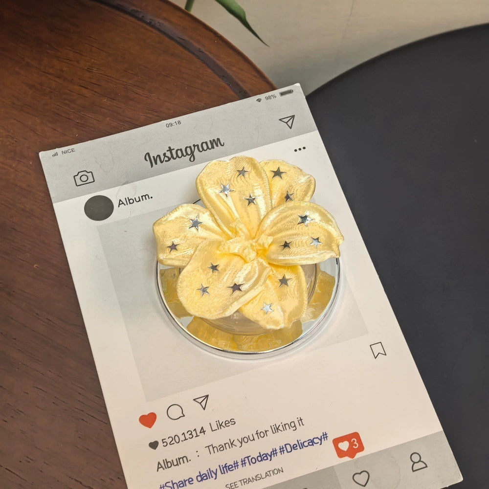Star 3D printed flower magnetic phone case holder