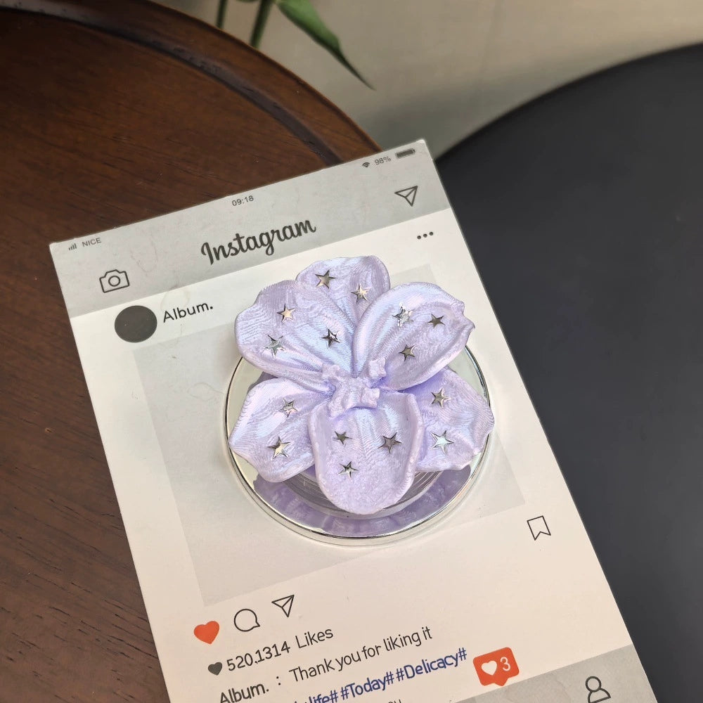 Star 3D printed flower magnetic phone case holder