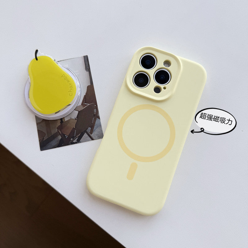 Solid color magnetic phone case