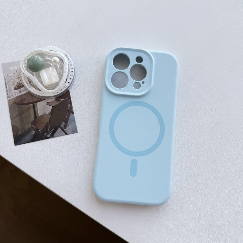 Solid color magnetic phone case