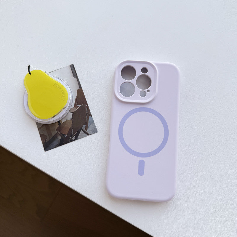Solid color magnetic phone case