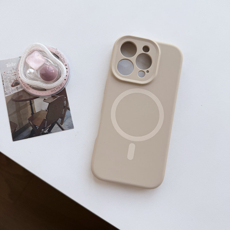 Solid color magnetic phone case