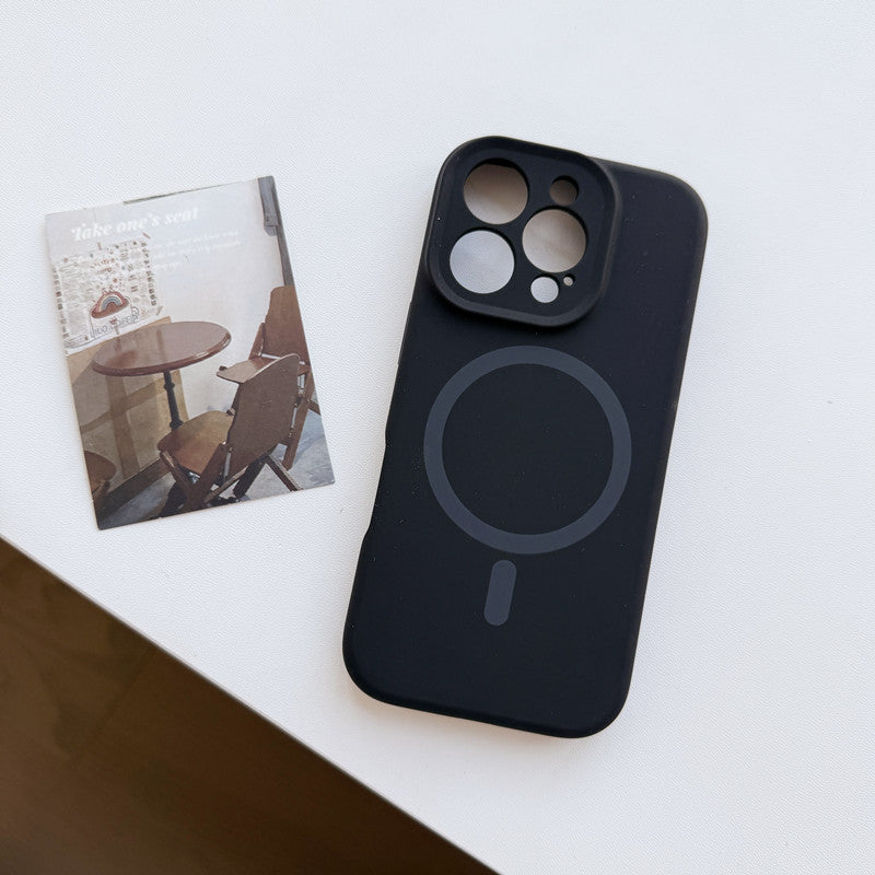 Solid color magnetic phone case