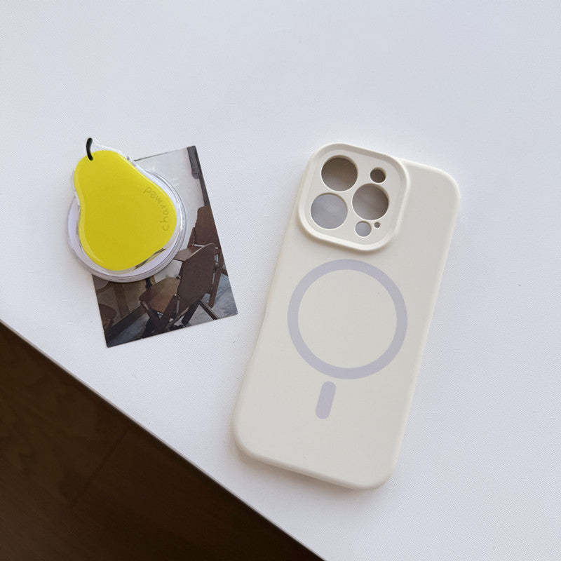 Solid color magnetic phone case