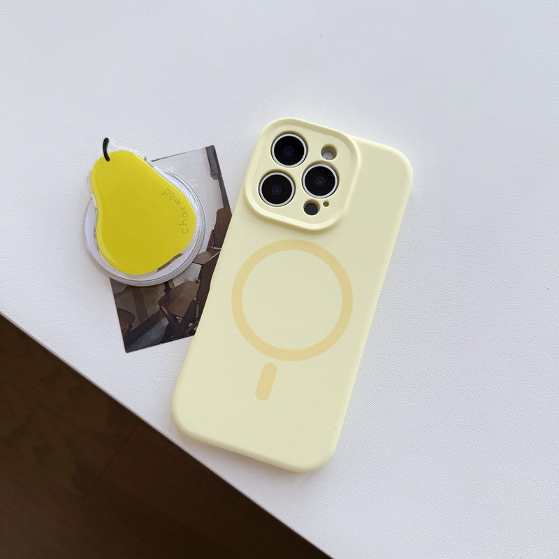 Solid color magnetic phone case