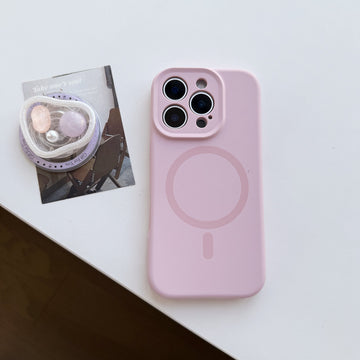 Solid color magnetic phone case