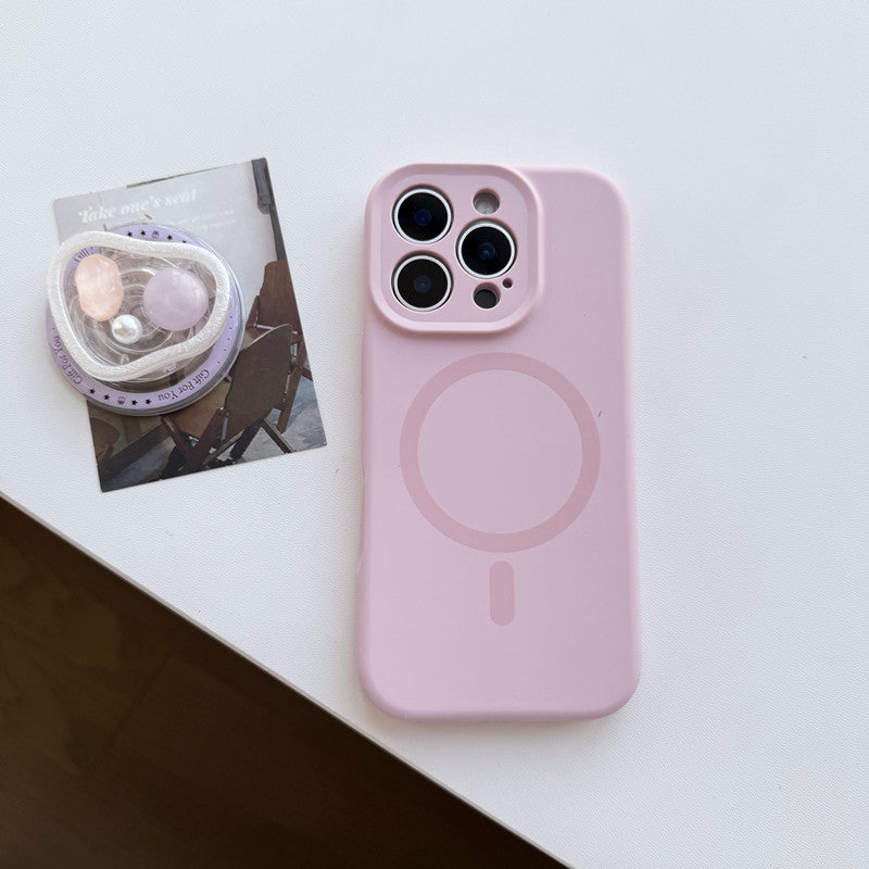 Solid color magnetic phone case