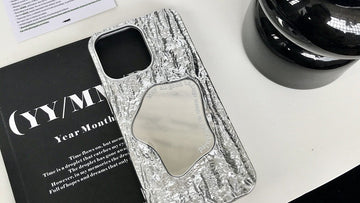 Wrinkled mirror finish iPhone 17 Pro Max phone case