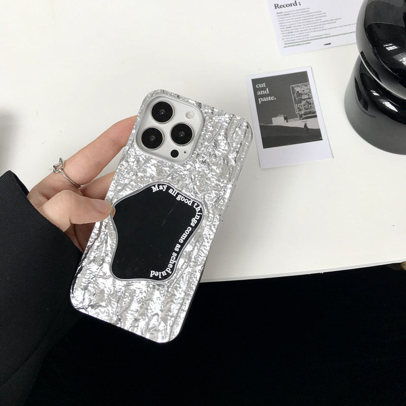 Wrinkled mirror finish iPhone 17 Pro Max phone case