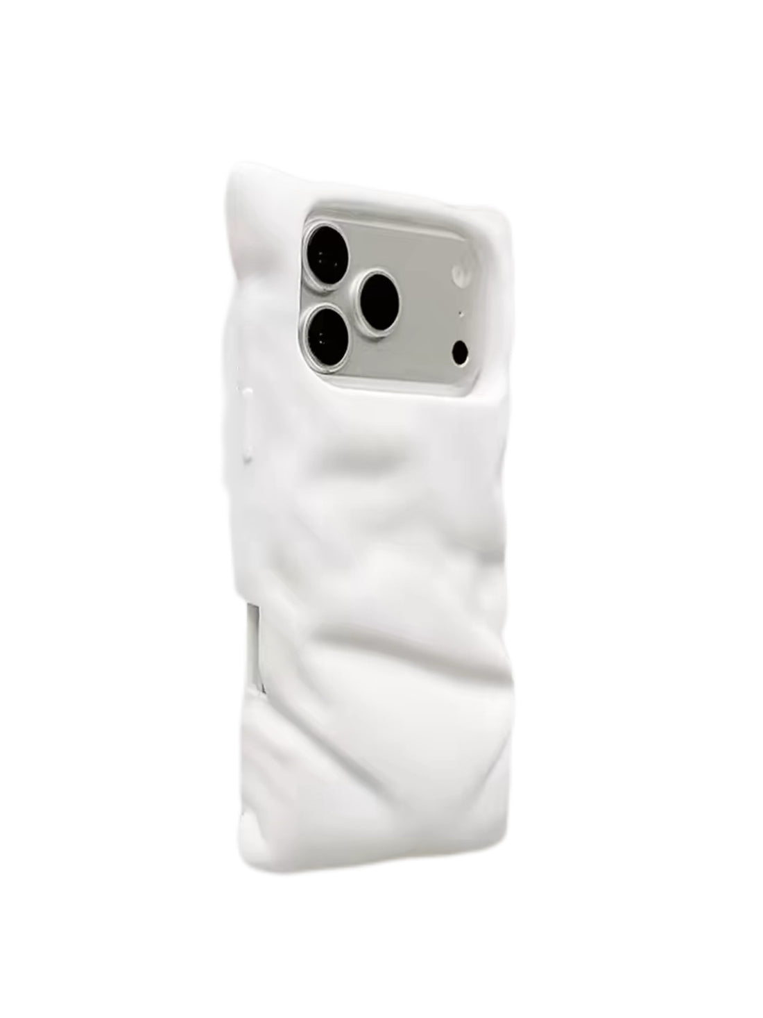 White Puffer Phone Case | Soft Quilted Phone Cover