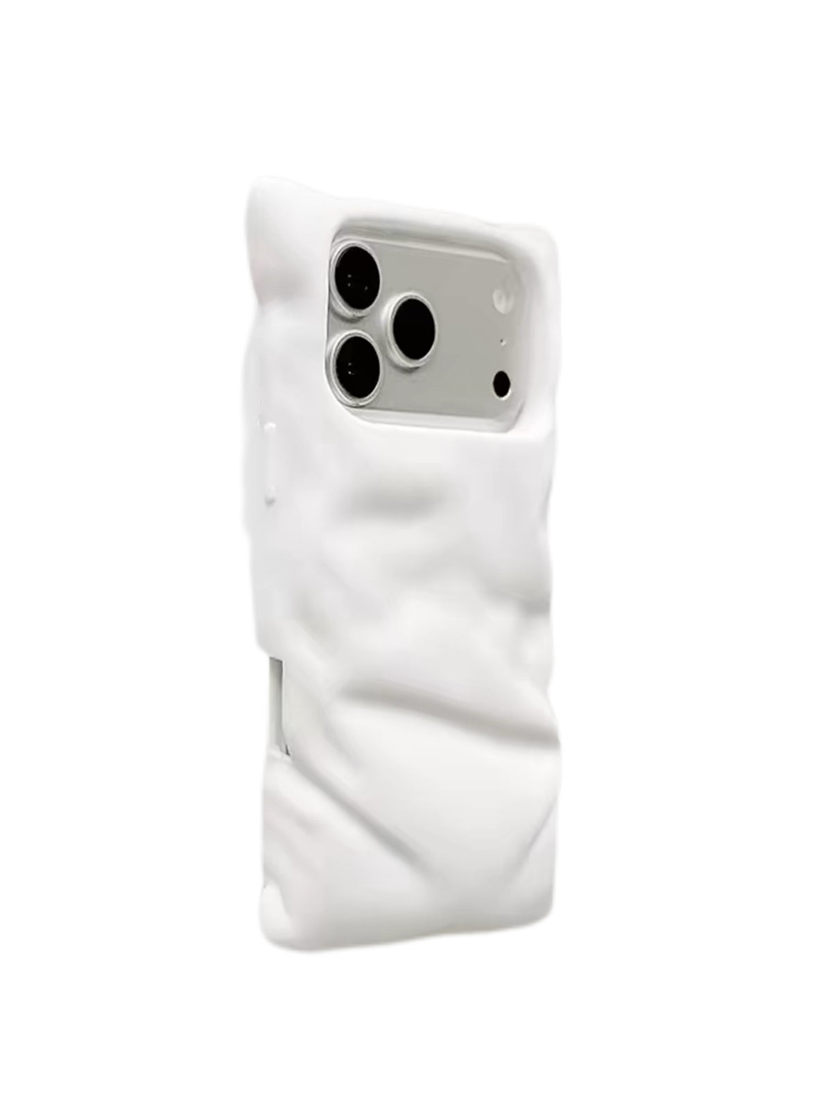 White Puffer Phone Case | Soft Quilted Phone Cover