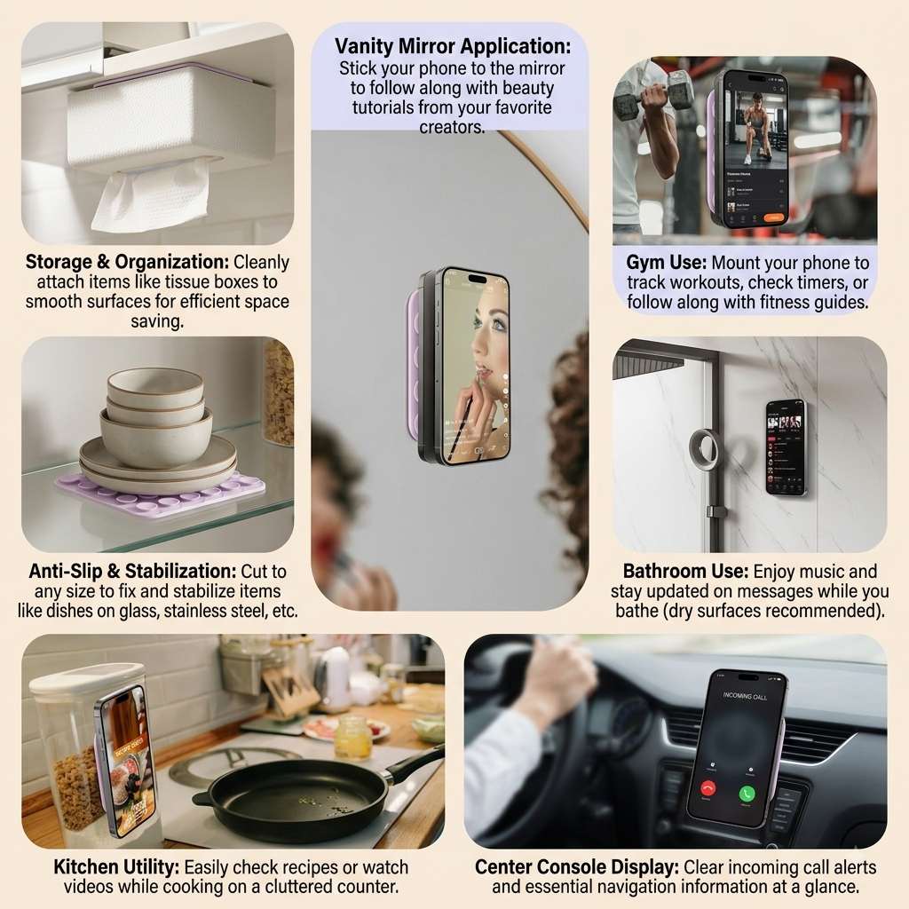 Silicone Suction Magnetic Phone Stand